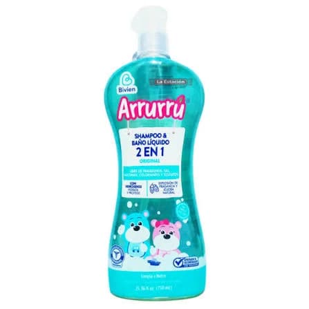 Shampooing Arrurrú 2 en 1 Unisexe 750 ml – Soin Capillaire Enfant | Latino Shop Paris