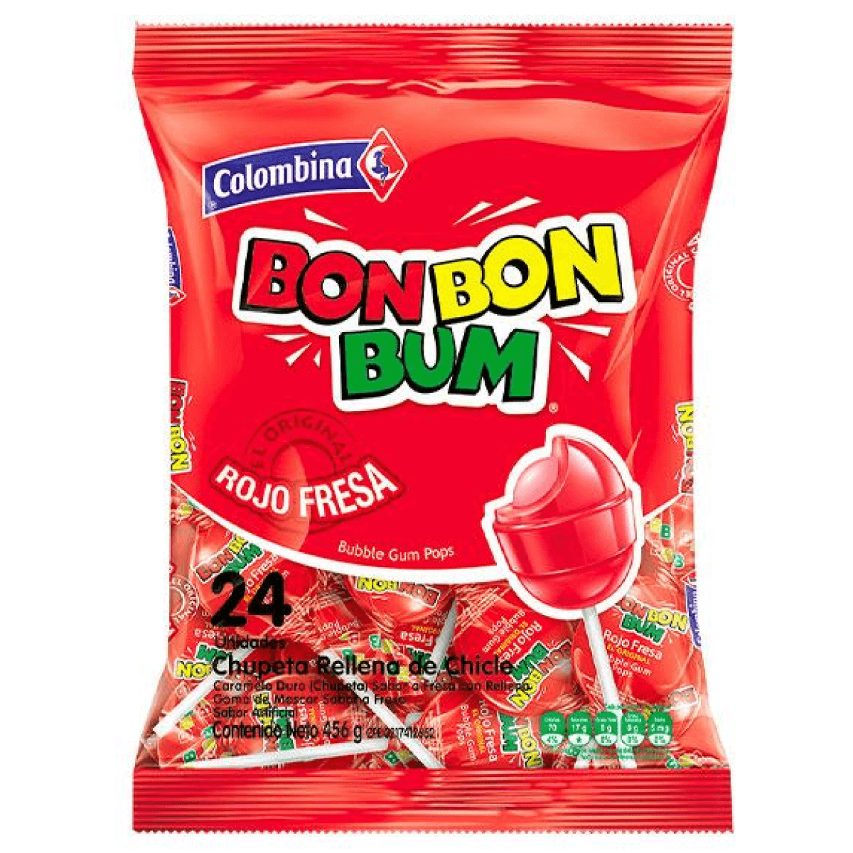 Bon Bon Bum Fresa 24u