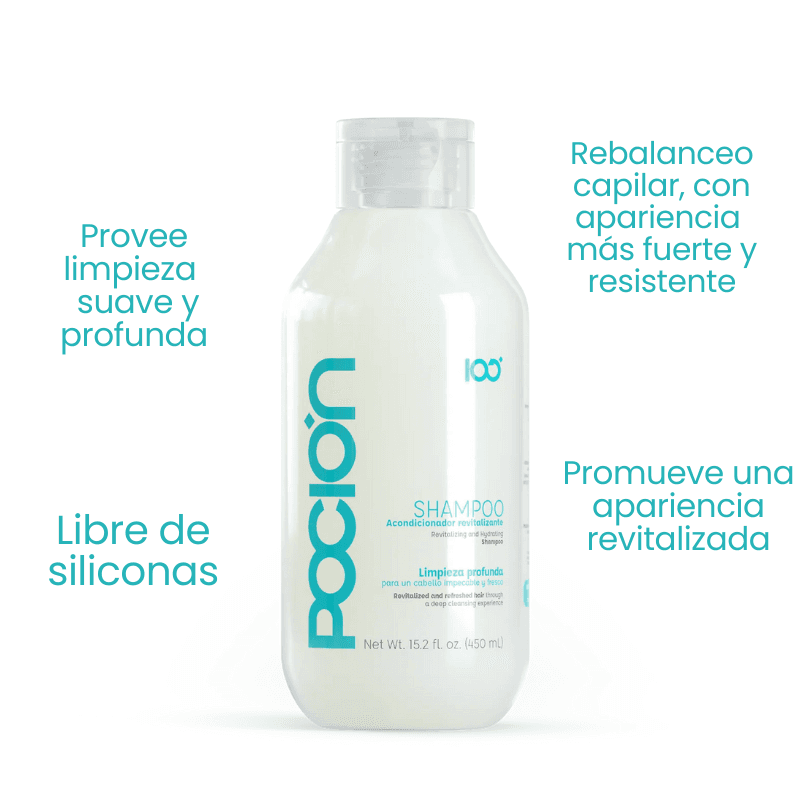 Pocion Shampoo Acondicionador Revitalizante 450ml