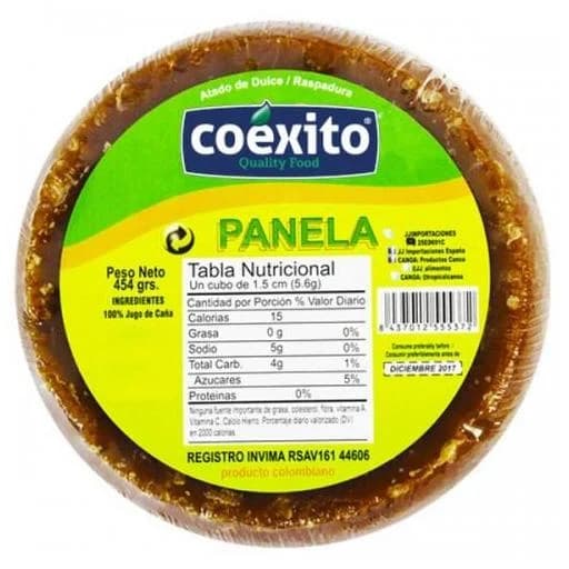 Panela Coéxito – Panela Colombienne | Sucre de Canne Traditionnel 454gr